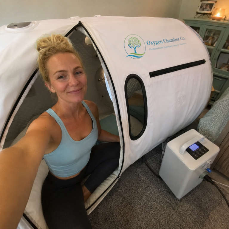 Woman in Oxygen Chamber